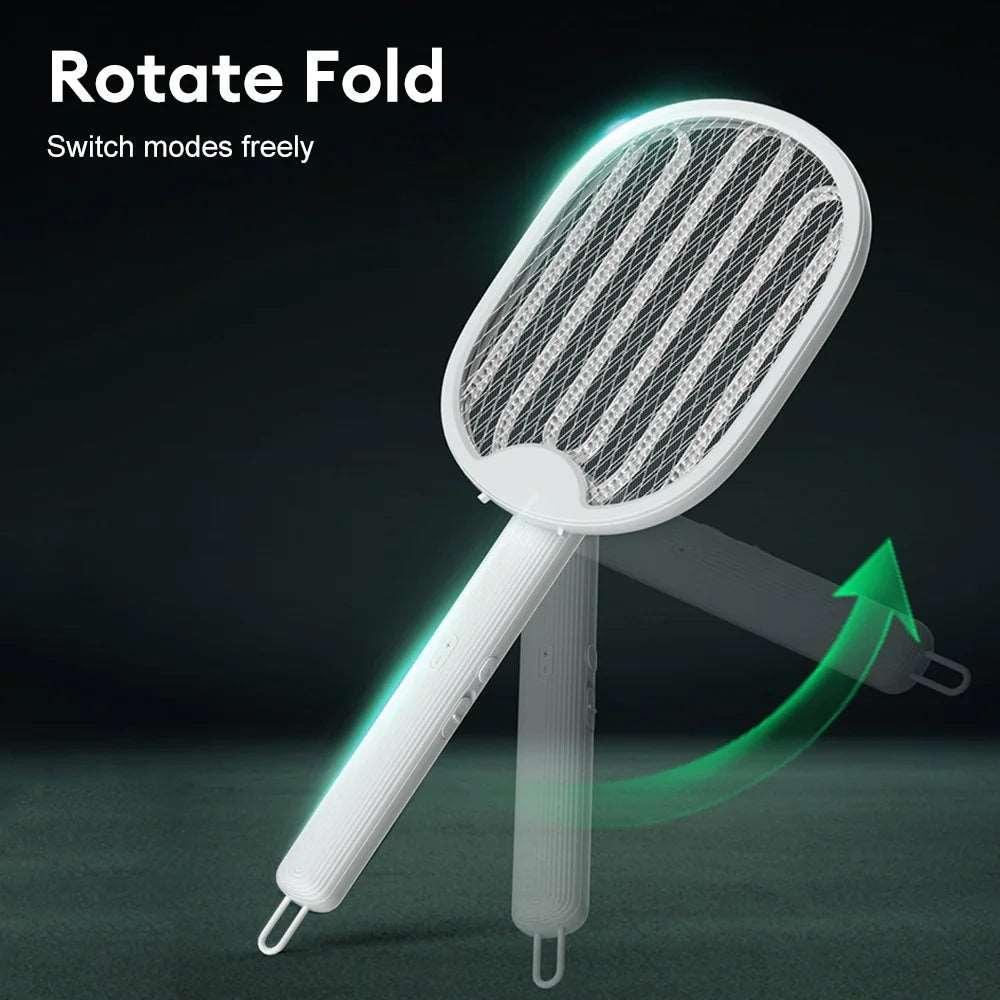 Four-in-One Foldable Electric Mosquito Swatter