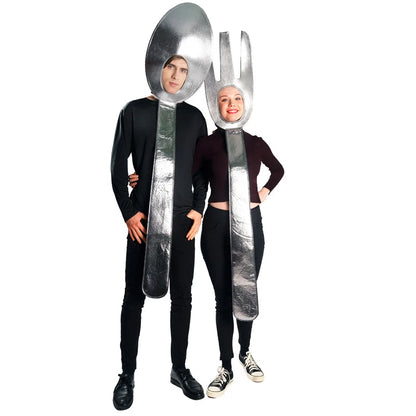 Spoon Soup Fork Tunic Costume - Funny Couples Halloween Cosplay