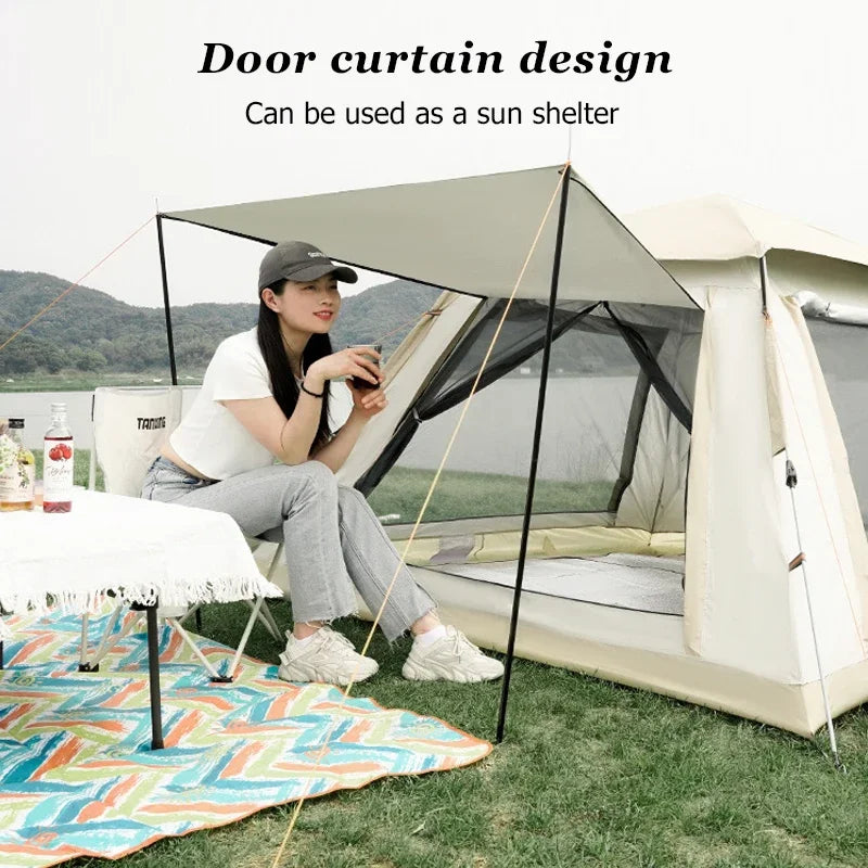 Outdoor Automatic Camping Tent with Reflective Mylar Fabric