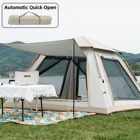 Outdoor Automatic Camping Tent with Reflective Mylar Fabric