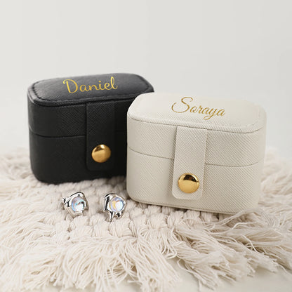 Personalized Ring Case, Mini Earrings Storage