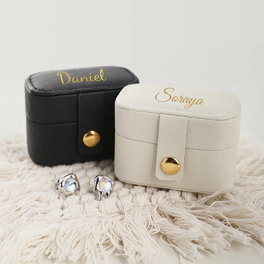 Personalized Ring Case, Mini Earrings Storage